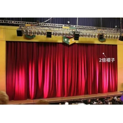 舞臺電動幕布  定做（加厚意大利絨布，軌道，杜亞舞臺專用電機ID100-WF，遙控器）